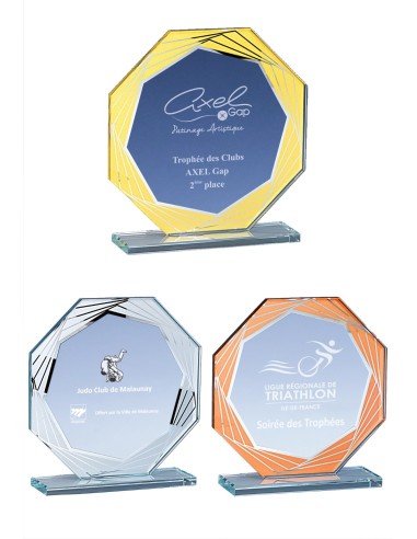 Trophée Verre Personnalisé - Réf FSP-160-41