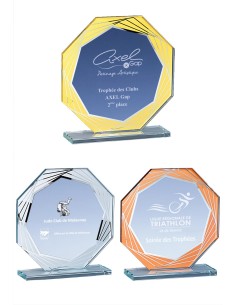 Trophée Verre Personnalisé - Réf FSP-160-42