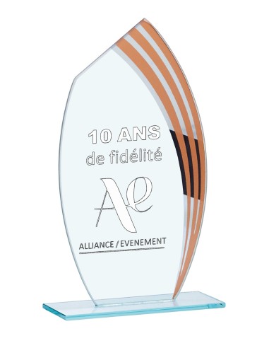 Trophée Verre Personnalisé - Réf FSP-162-21