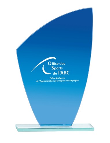 Trophée Verre Personnalisé - Réf FSP-163-21