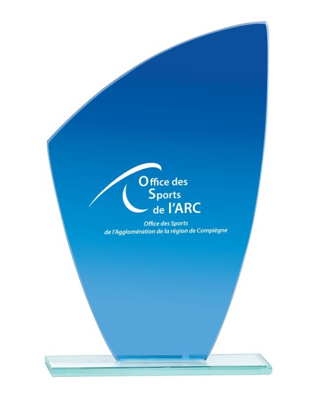 Trophée Verre Personnalisé - Réf FSP-163-22