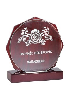Trophée Bois Personnalisé - Réf FSP-164-22