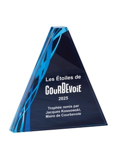 Trophée Verre Personnalisé - Réf FSP-165-41