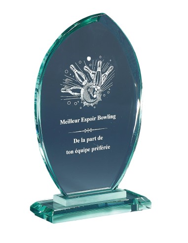 Trophée Verre Personnalisé - Réf FSP-166-52