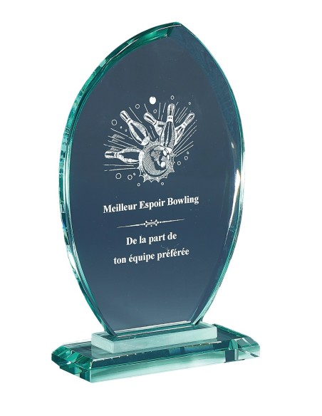 Trophée Verre Personnalisé - Réf FSP-166-53