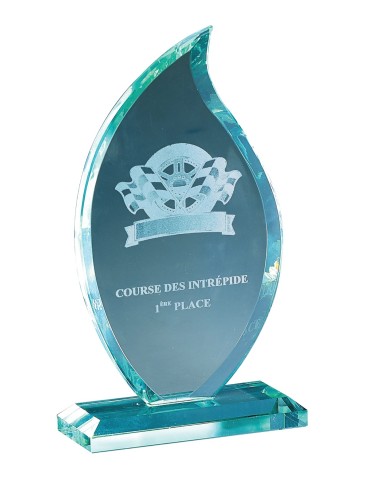 Trophée Verre Personnalisé - Réf FSP-166-61
