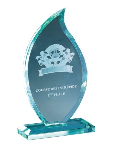 Trophée Verre Personnalisé - Réf FSP-166-62