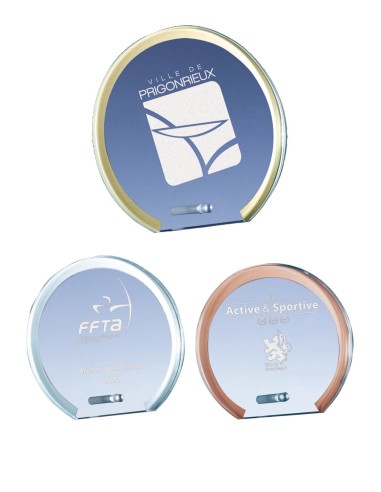 Trophée Verre Personnalisé - Réf FSP-168-01