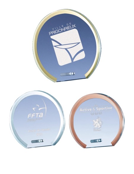 Trophée Verre Personnalisé - Réf FSP-168-02