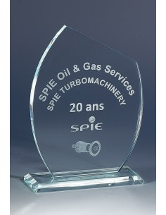 Trophée Verre Personnalisé - Réf FSP-169-01