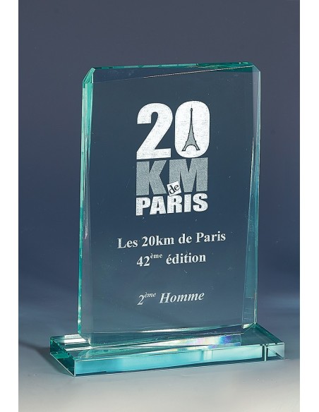 Trophée Verre Personnalisé - Réf FSP-169-22