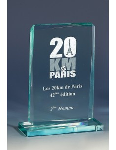 Trophée Verre Personnalisé - Réf FSP-169-23