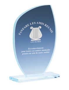 Trophée Verre Personnalisé - Réf FSP-169-33