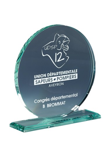 Trophée Verre Personnalisé - Réf FSP-170-43