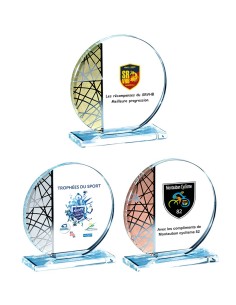 Trophée Verre Personnalisé - Réf FSP-171-53