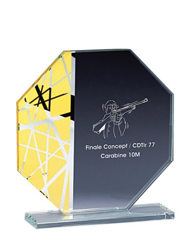 Trophée Verre Personnalisé - Réf FSP-173-21