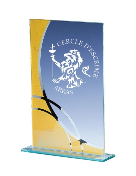 Trophée Verre Personnalisé - Réf FSP-162-33
