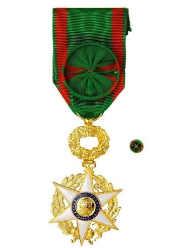 Croix d'Officier de l’Ordre du Mérite Agricole en bronze doré. Rosette en option.