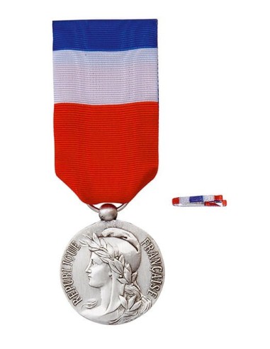 Médaille du Travail Argent 20 ans en Bronze Argenté.