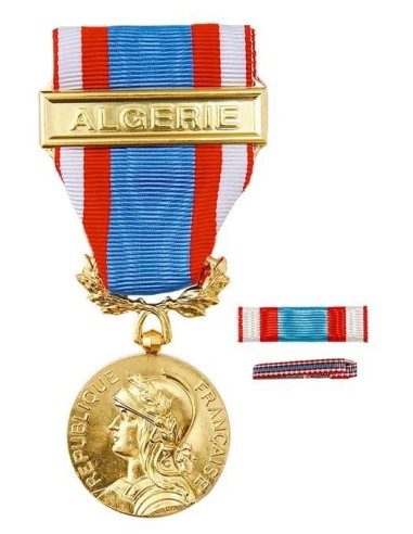 Médaille Croix du Combattant en bronze doré. Fixe ruban et barrette dixmude en option