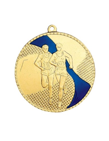 Médaille estampée fer Cross 50mm Or, Argent et Bronze Bleu