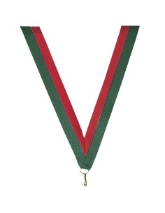 Ruban vert rouge large | Récompense de Qualité | R11A