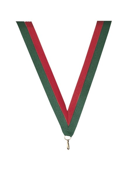 Ruban vert rouge large | Récompense de Qualité | R11A