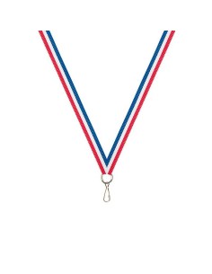 Ruban bleu/ blanc /rouge fin | Récompense de Qualité | R1B