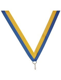 Ruban bleu/jaune large | Récompense de Qualité | R7A