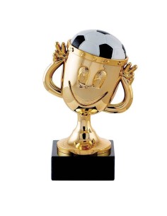 Trophée plastique foot fun | lot de 12 | Récompense de Qualité | CP4825
