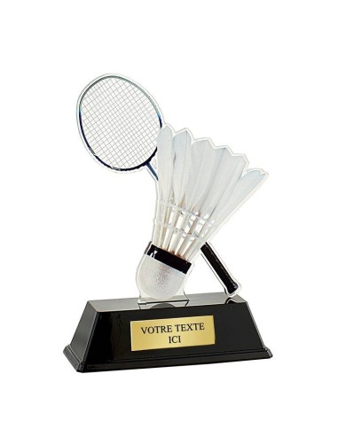 Trophée badminton 16cm 