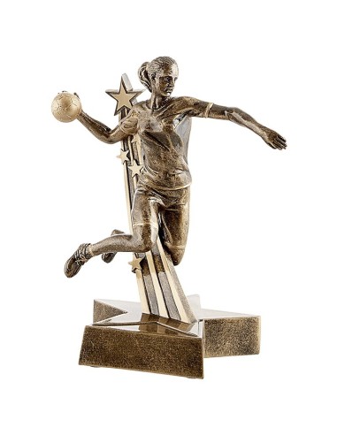 Trophée résine Handball Femme 21 cm 