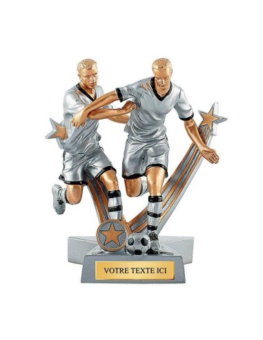 Trophée joueur foot double | Récompense de Qualité | RS1709