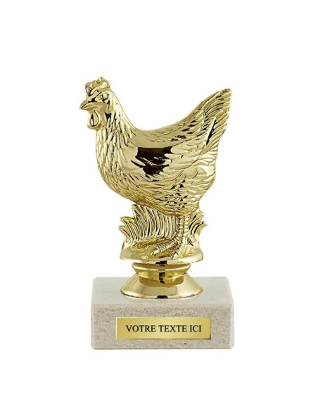 Trophée sujet poule | Récompense de Qualité | SJ003-MSJ