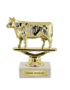 Trophée sujet abs or vache | Récompense de Qualité | SJ005-MSJ
