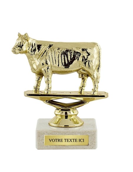 Trophée sujet abs or vache | Récompense de Qualité | SJ005-MSJ