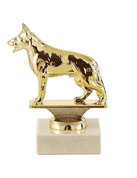 Trophée sujet metal or chien | Récompense de Qualité | SJ020-MSJ