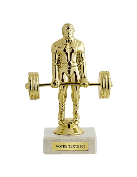 Trophée sujet abs or halterophilie | Récompense de Qualité | SJ037-MSJ