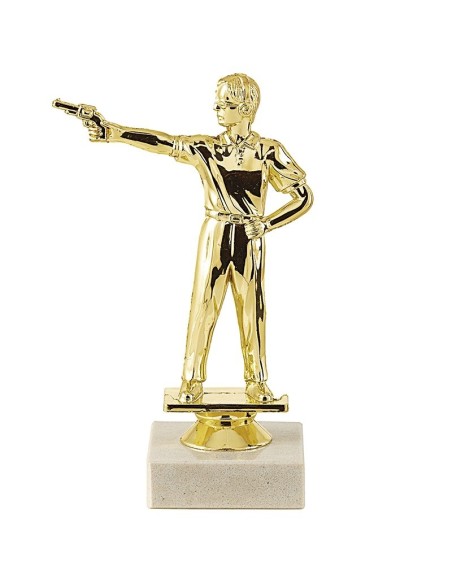 Trophée sujet abs or tir pistolet | Récompense de Qualité | SJ065-MSJ