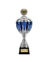 COUPE AVEC COUVERCLE ARGENT / BLEU