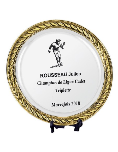 Trophée assiette metal | Récompense de Qualité | PX4077A