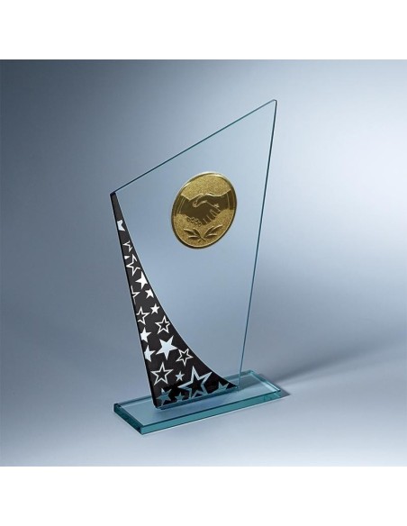 Trophée en Verre | Élégance et Distinction | TV4026C