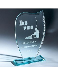 Trophée en Verre | Élégance et Distinction | TV4037B