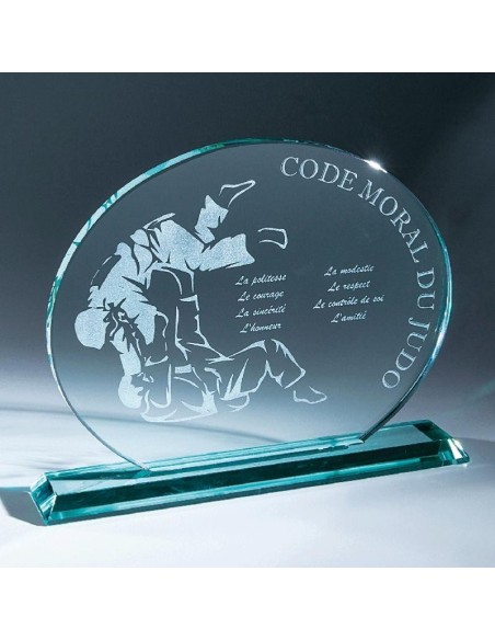 Trophée en Verre | Élégance et Distinction | TV4055C