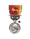 Médaille Argent Pompiers Services Exceptionnels