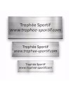 Gravure sur plaque format 40x30mm fond argent (GRPT) Gravure sur plaque format 40x30mm fond argent (GRPT)