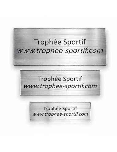 34 x 42 mm plaqué argent 9 X Trophée Sheild gravure plaque 