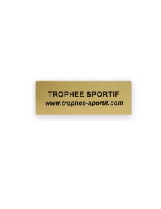 Etiquette souple adhésive format 50x22mm fond or | Récompense de Qualité...