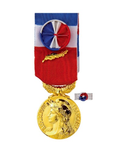 Médaille du Travail Or 35 ans en Bronze Doré.