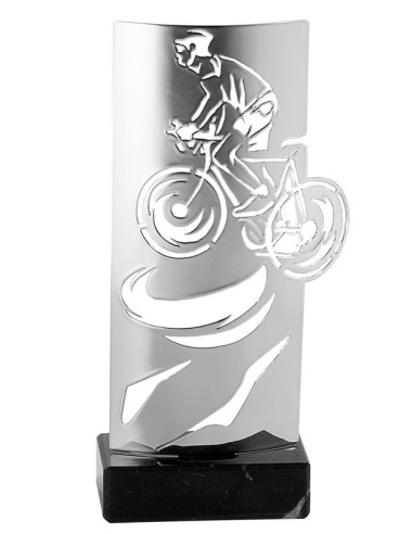 Trophée métal cyclisme hauteur 30cm